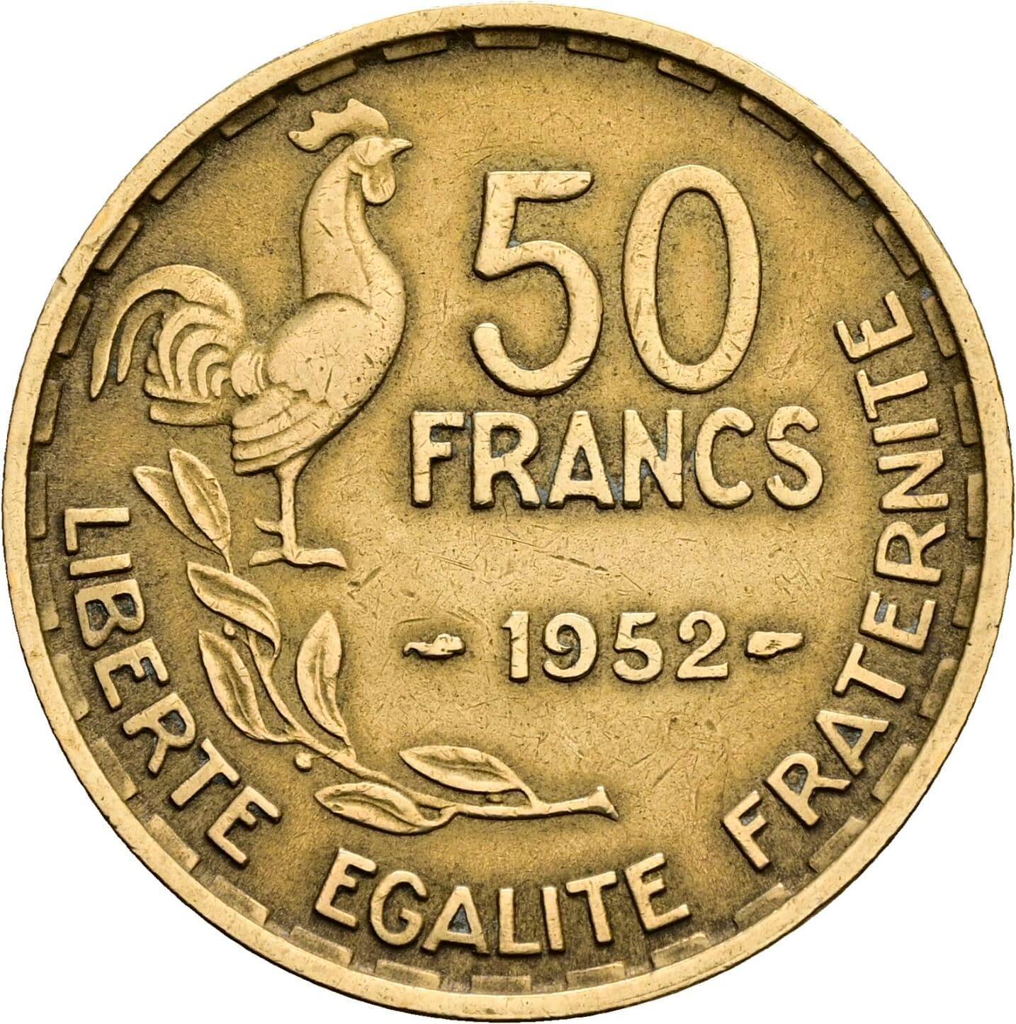 50 Francs 1952 – Vorderseite