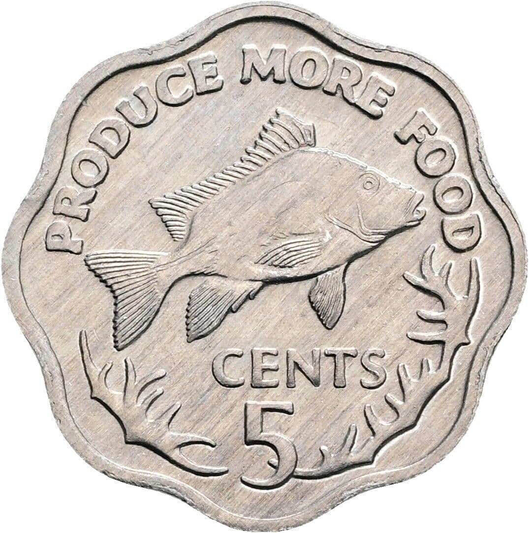 5 Cents 1977 – Vorderseite