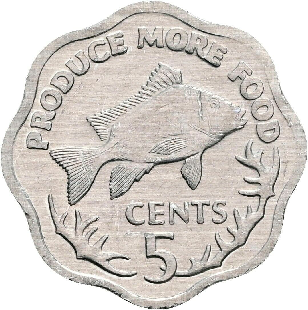 5 Cents 1977 – Vorderseite
