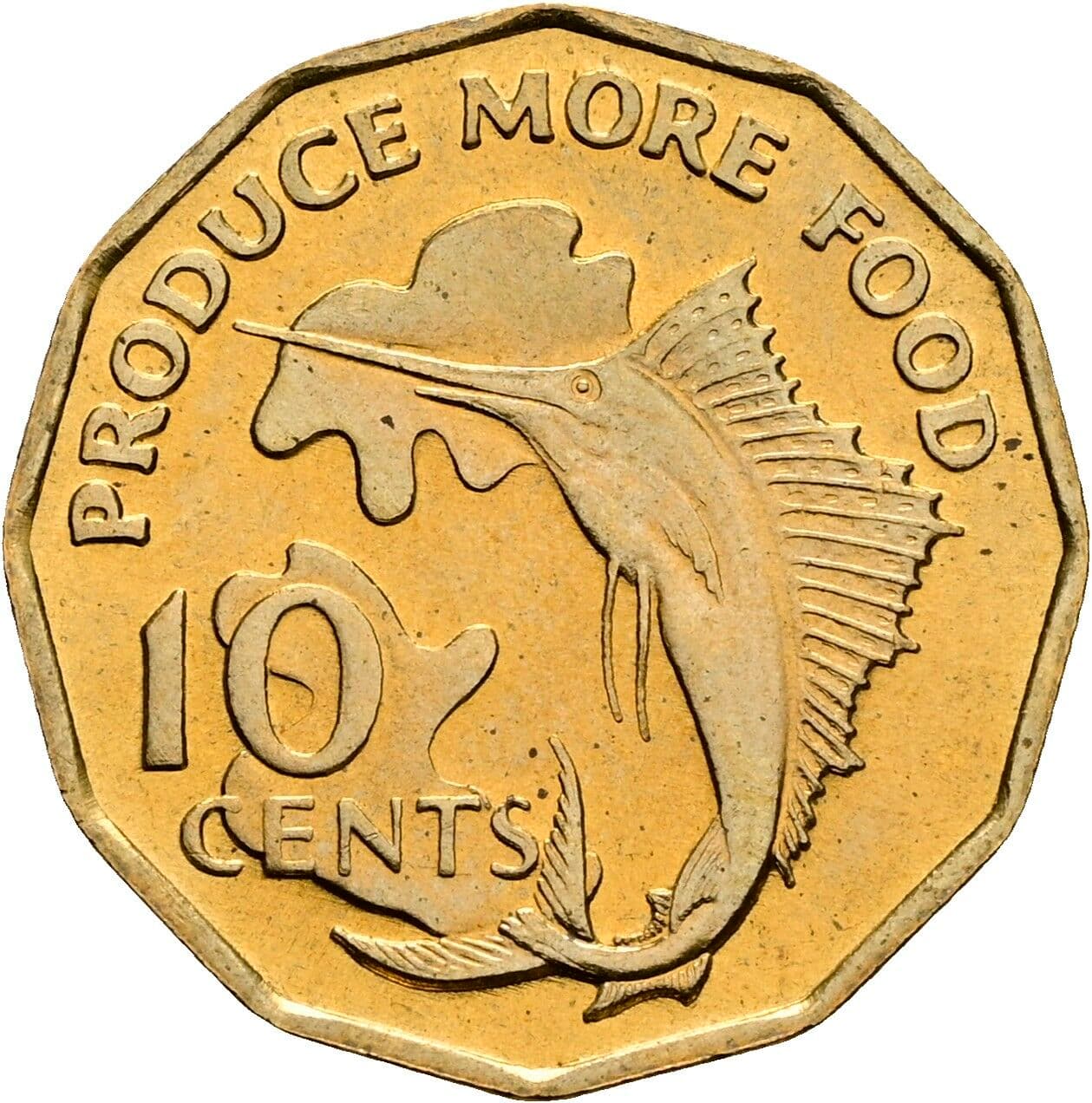 10 Cents 1977 – Vorderseite