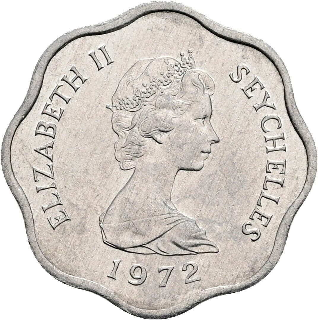 5 Cents Elisabeth II. 1952-2022 1972 – Vorderseite