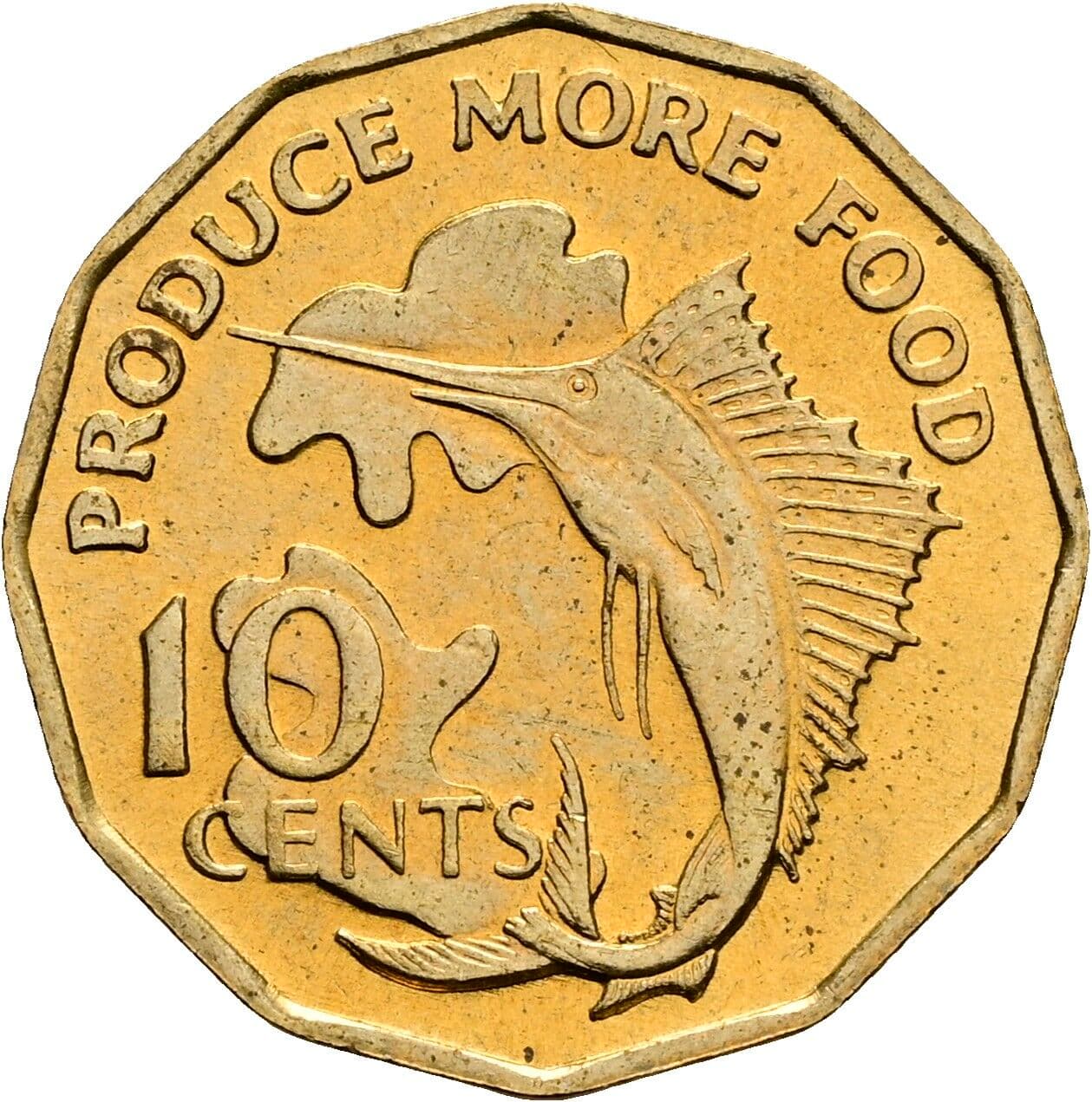 10 Cents 1977 – Vorderseite