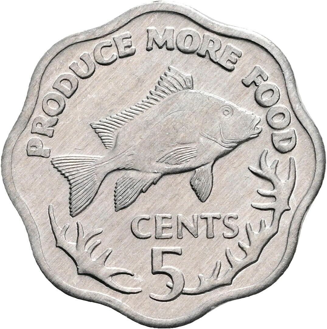 5 Cents 1977 – Vorderseite