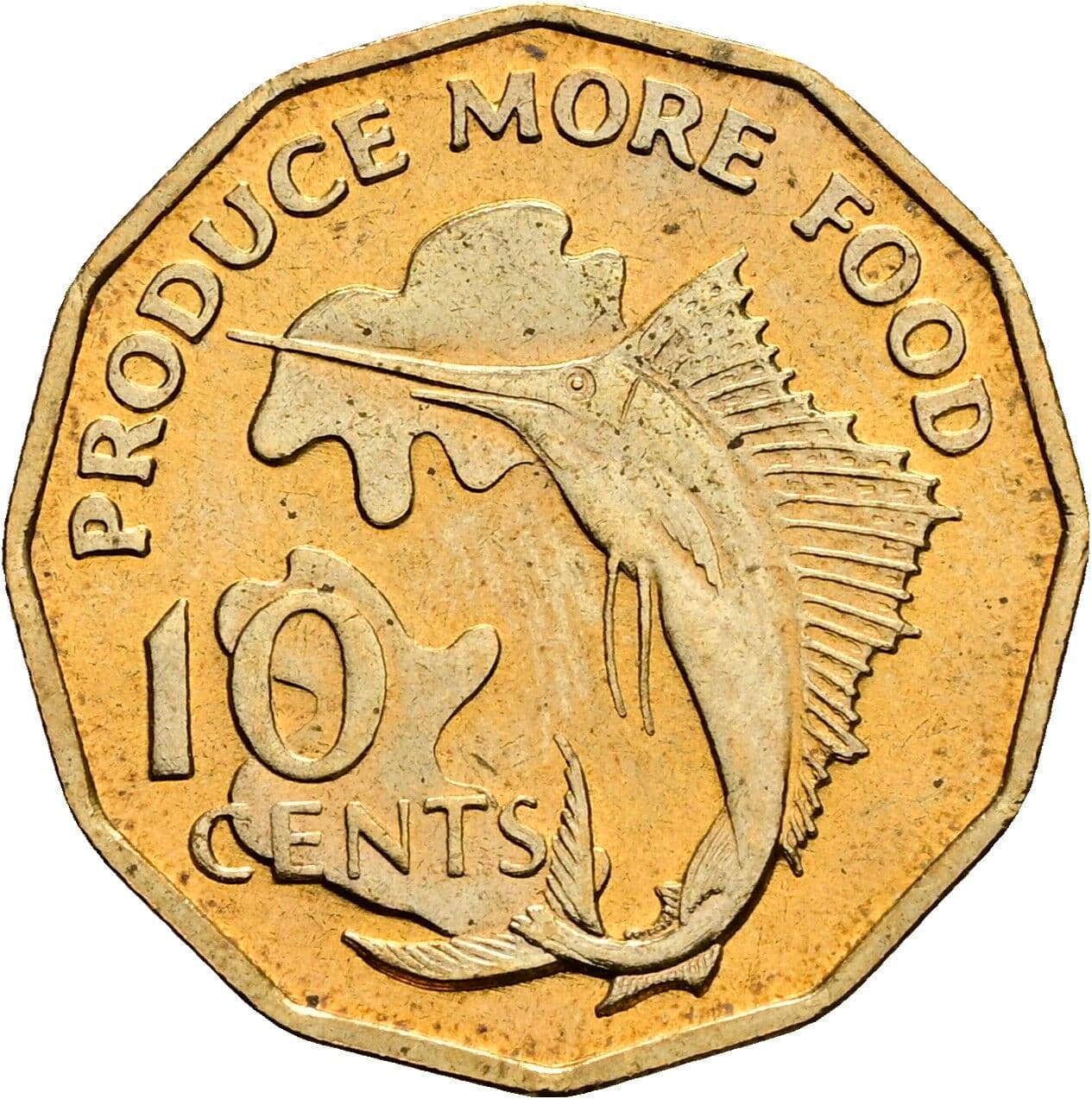 10 Cents 1977 – Vorderseite