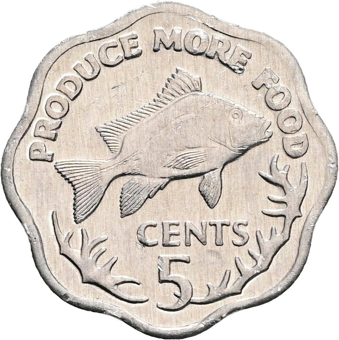 5 Cents 1977 – Vorderseite