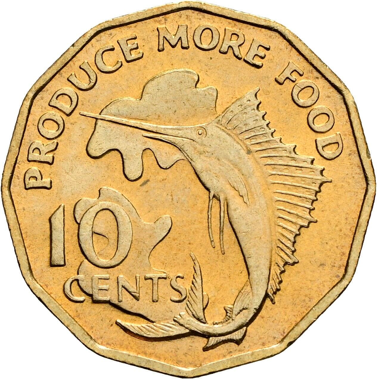 10 Cents 1977 – Vorderseite