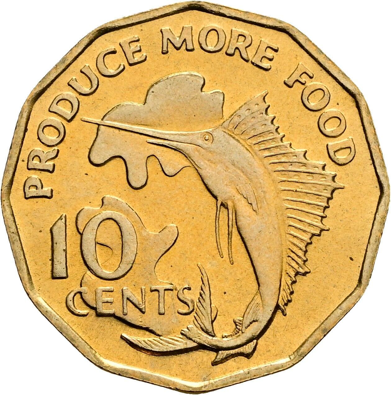 10 Cents 1977 – Vorderseite