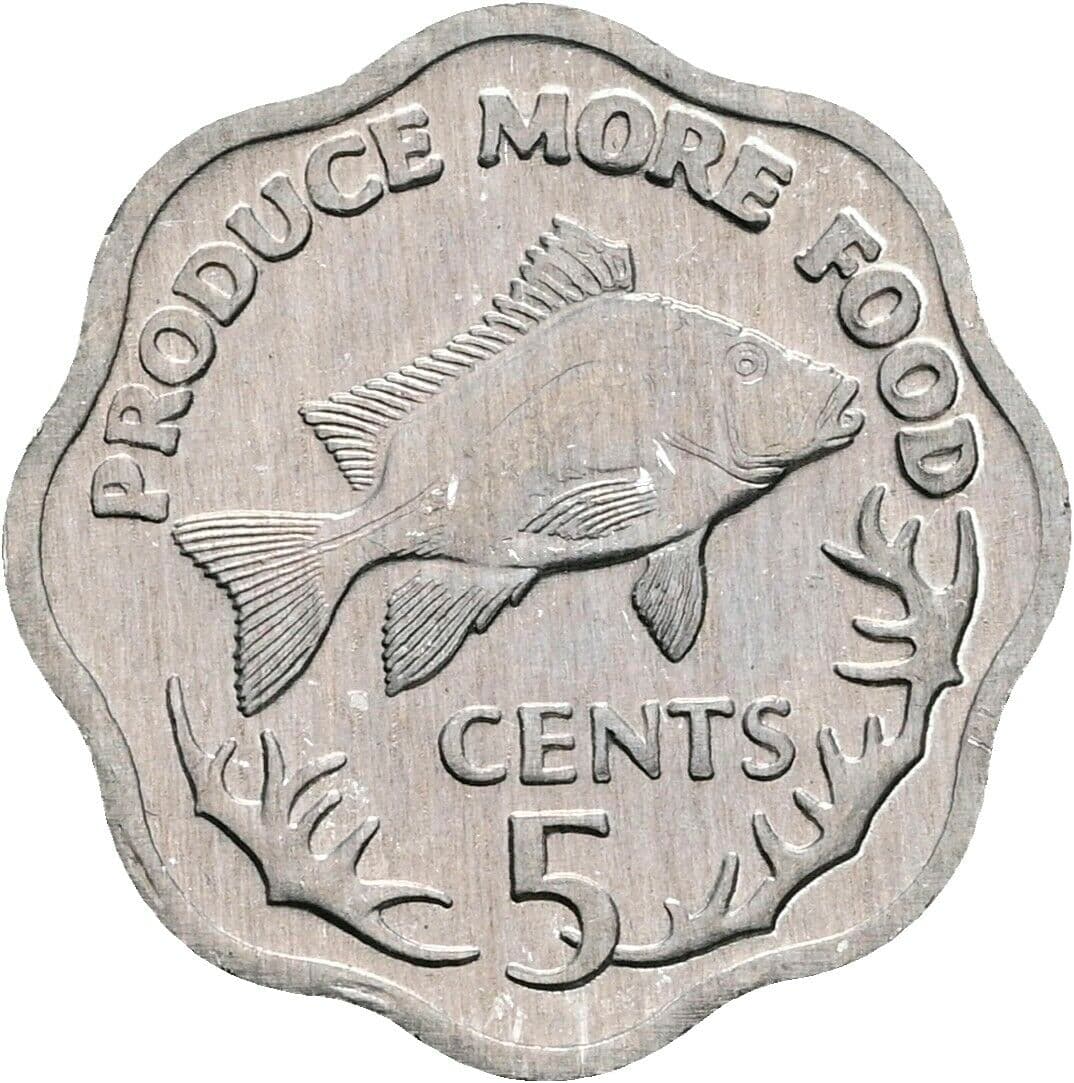5 Cents 1977 – Vorderseite