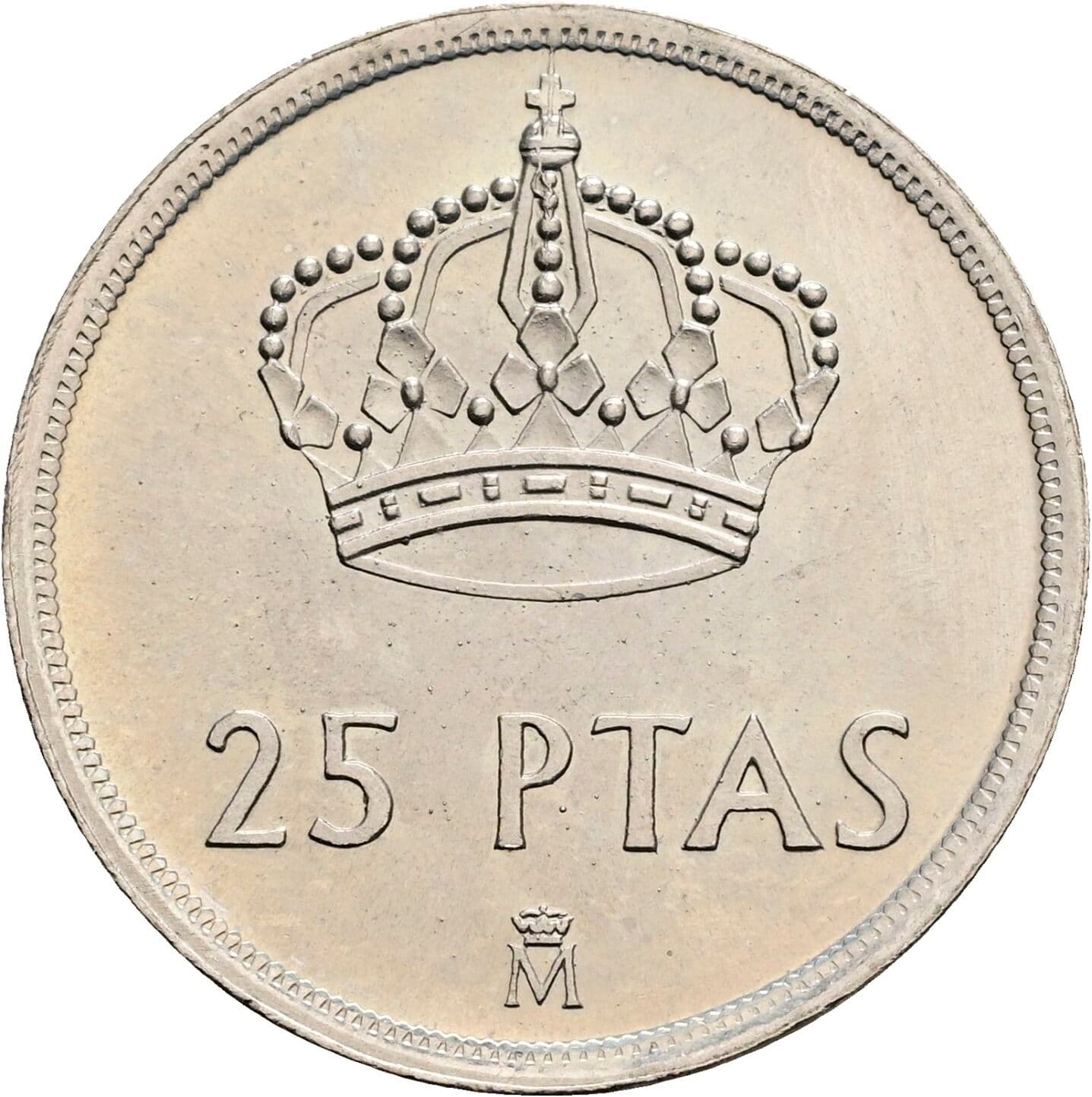 25 Pesetas 1982 – Rückseite