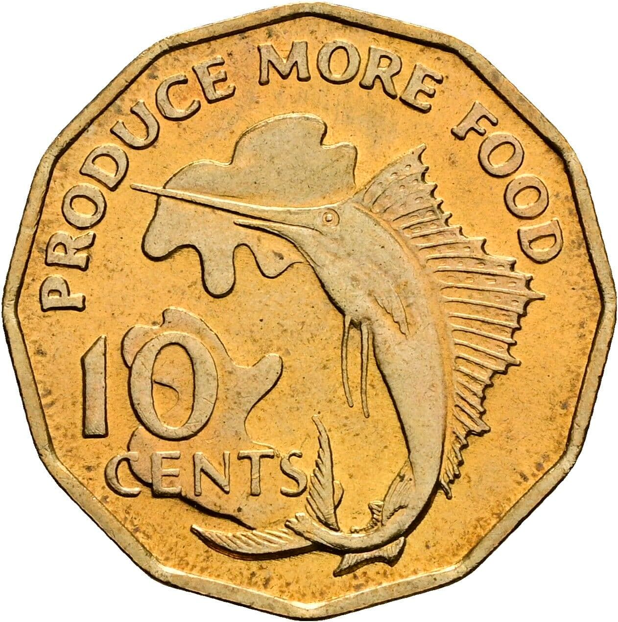 10 Cents 1977 – Vorderseite