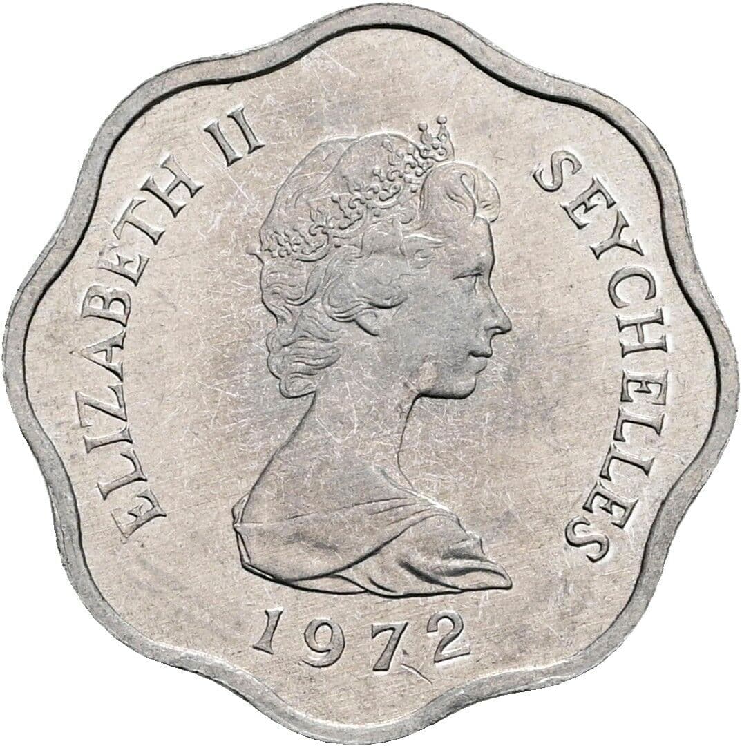 5 Cents Elisabeth II. 1952-2022 1972 – Vorderseite