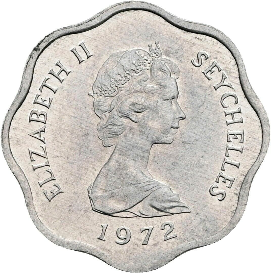 5 Cents Elisabeth II. 1952-2022 1972 – Vorderseite