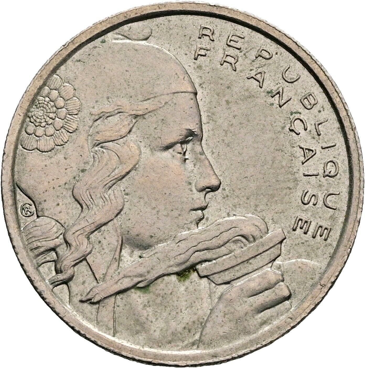100 Francs 1958 – Rückseite