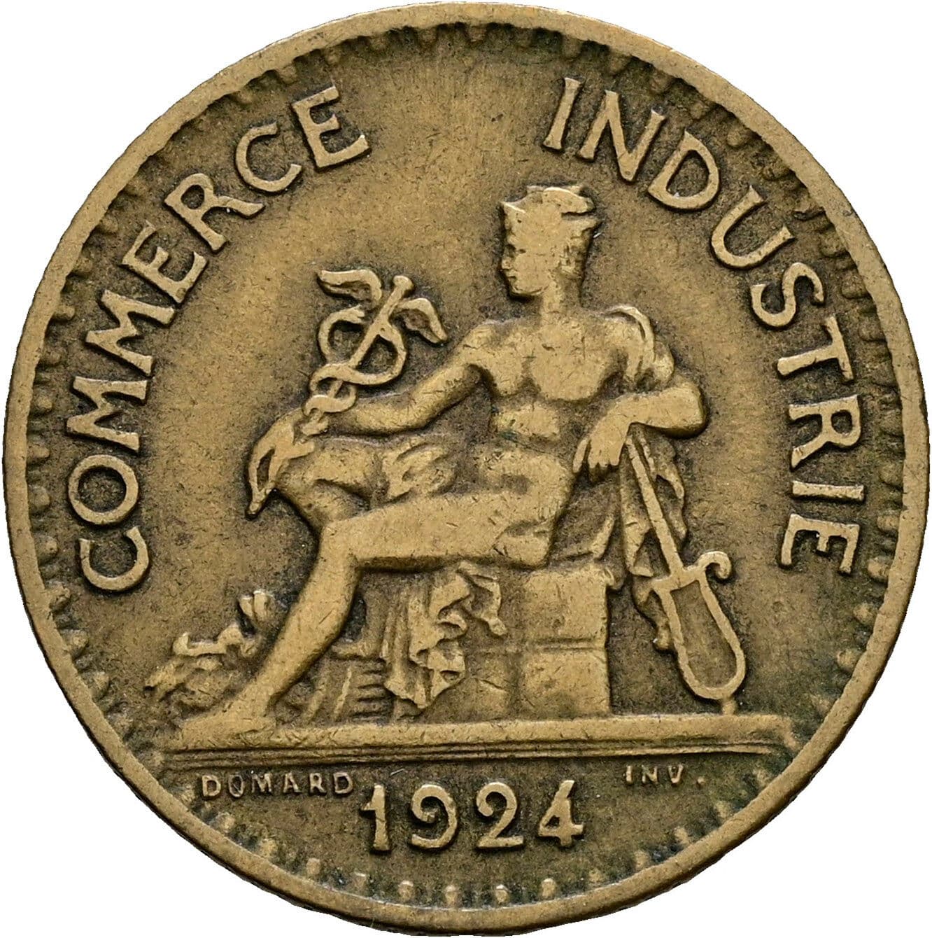 1 Franc 1924 – Rückseite