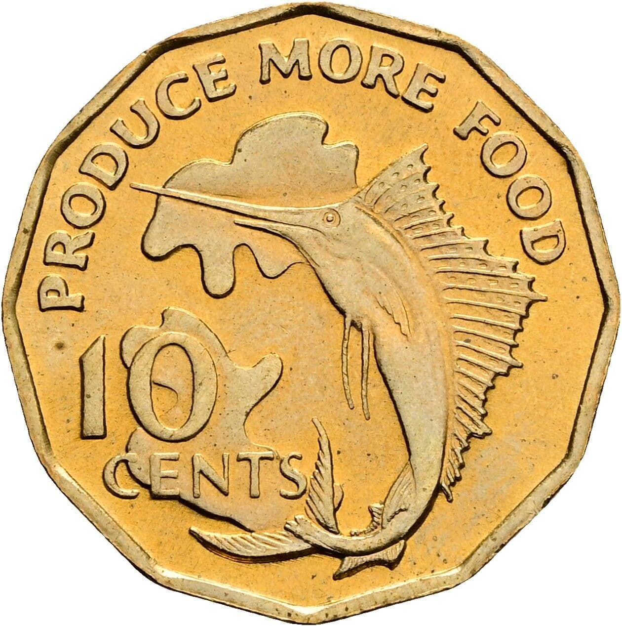 10 Cents 1977 – Vorderseite
