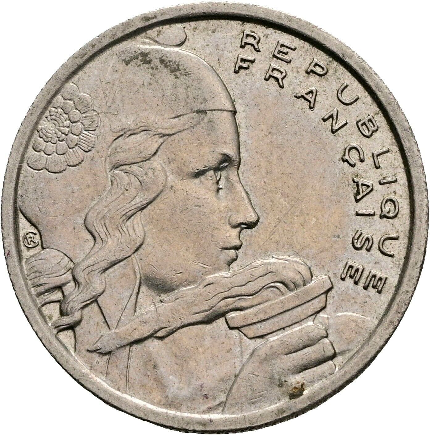 100 Francs 1956 B – Rückseite
