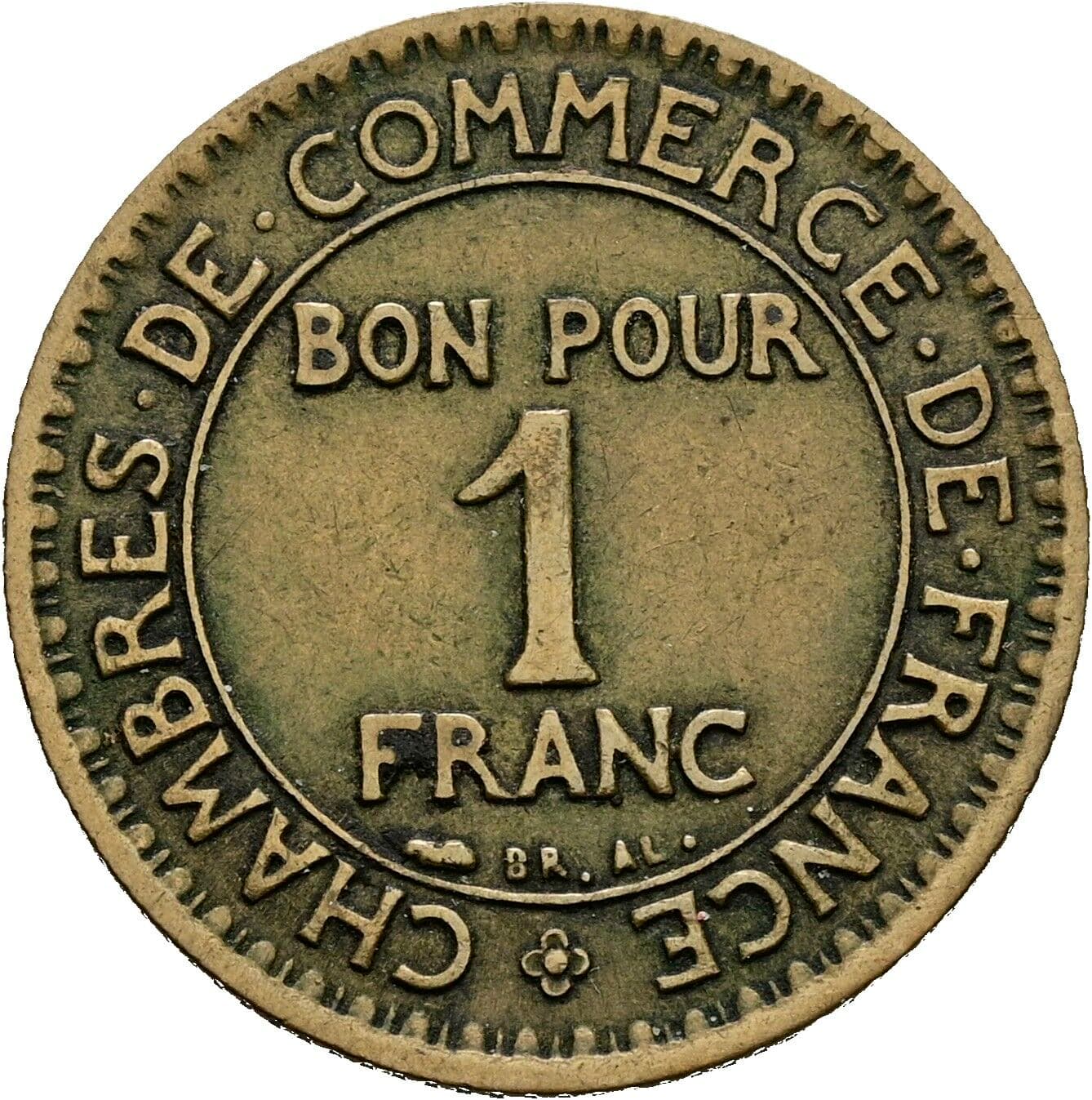 1 Franc 1925 – Vorderseite