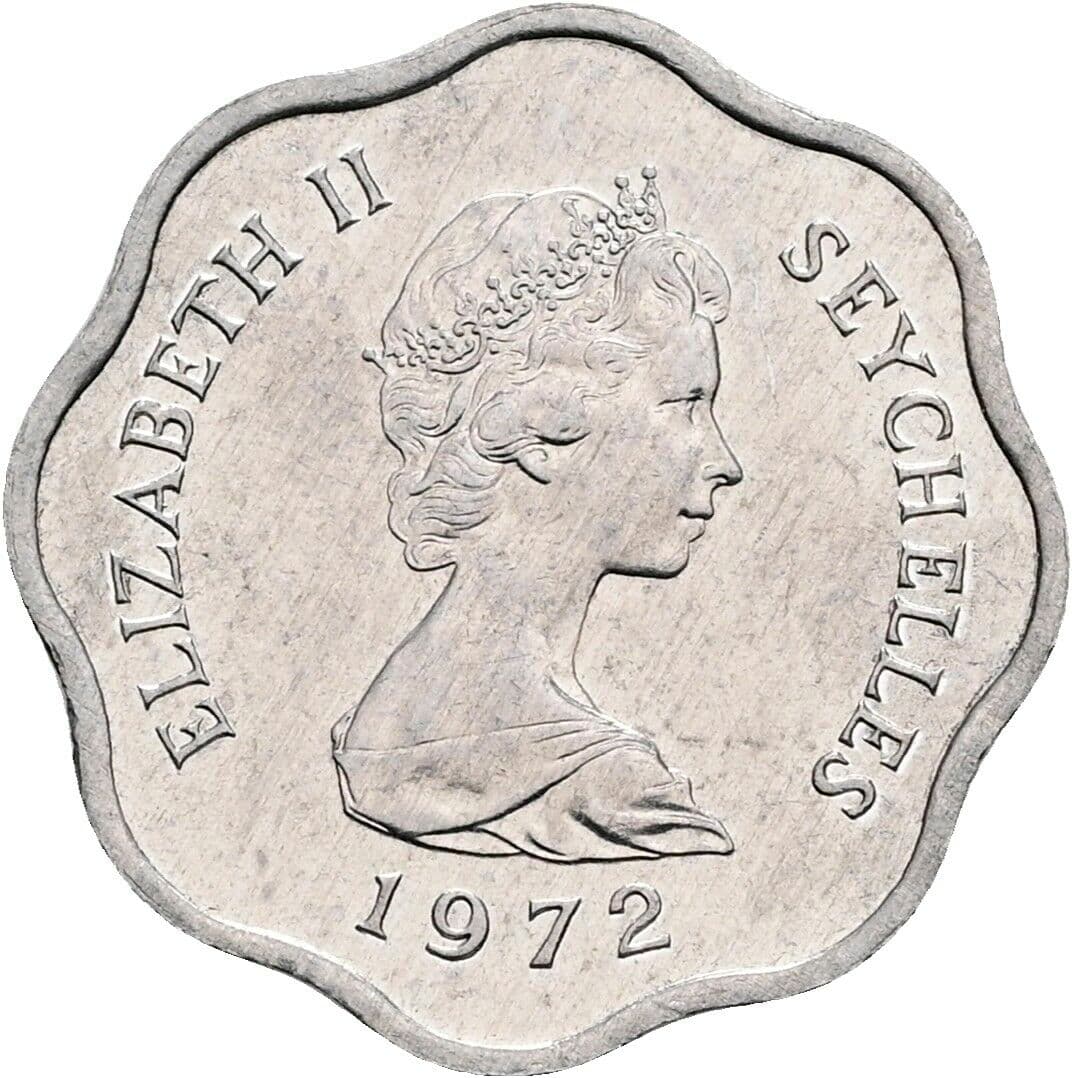 5 Cents Elisabeth II. 1952-2022 1972 – Vorderseite
