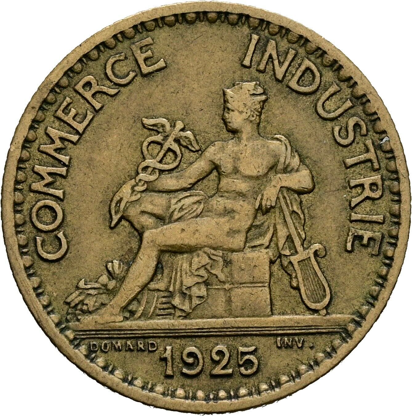 1 Franc 1925 – Rückseite
