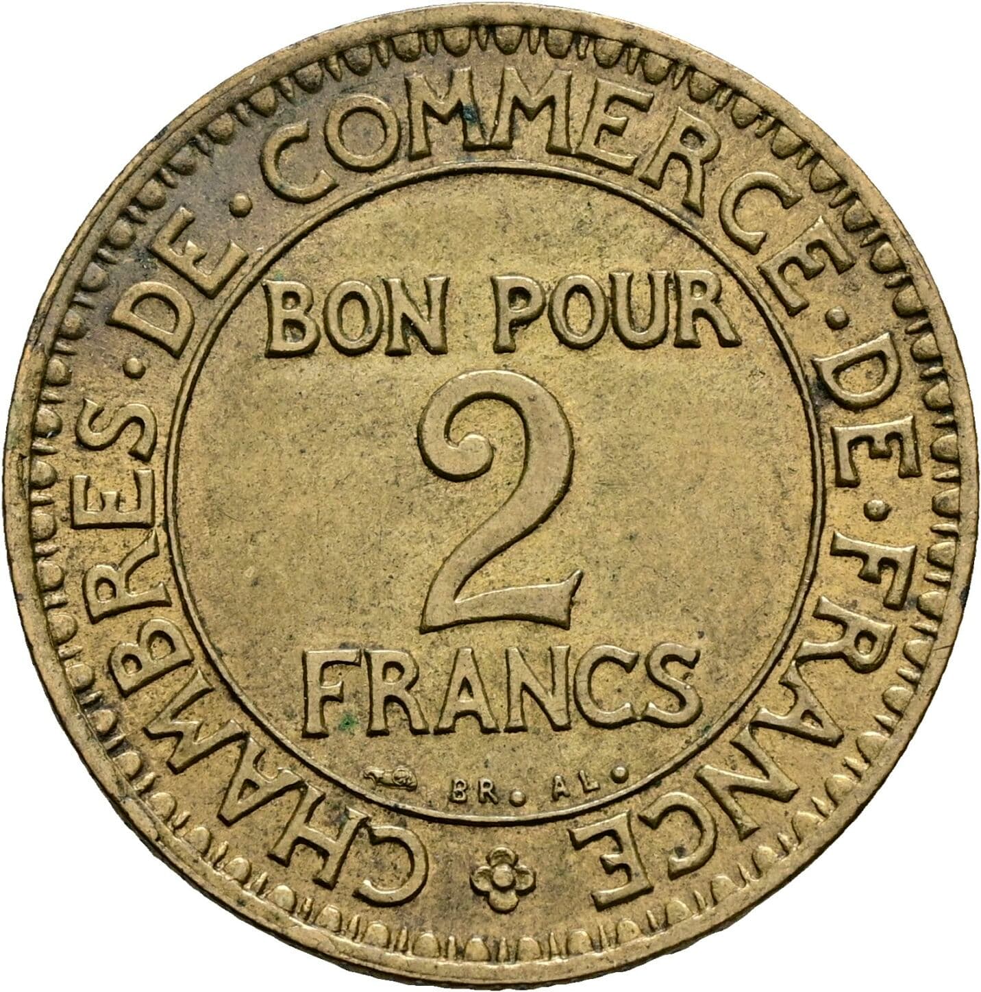 2 Francs 1923 – Vorderseite