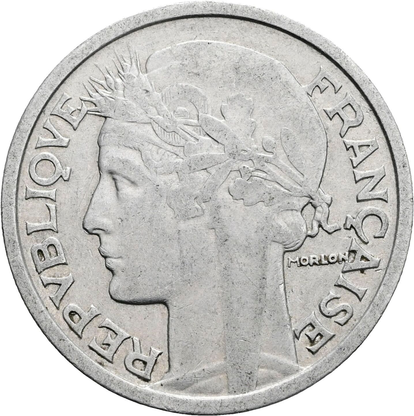 2 Francs 1948 B – Vorderseite