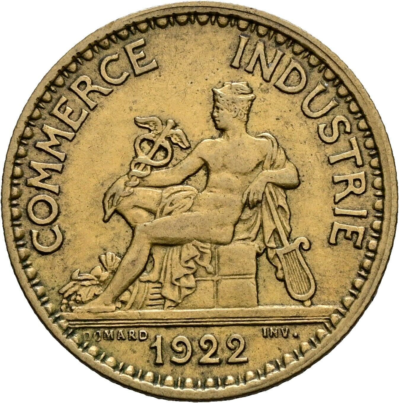 1 Franc 1922 – Rückseite