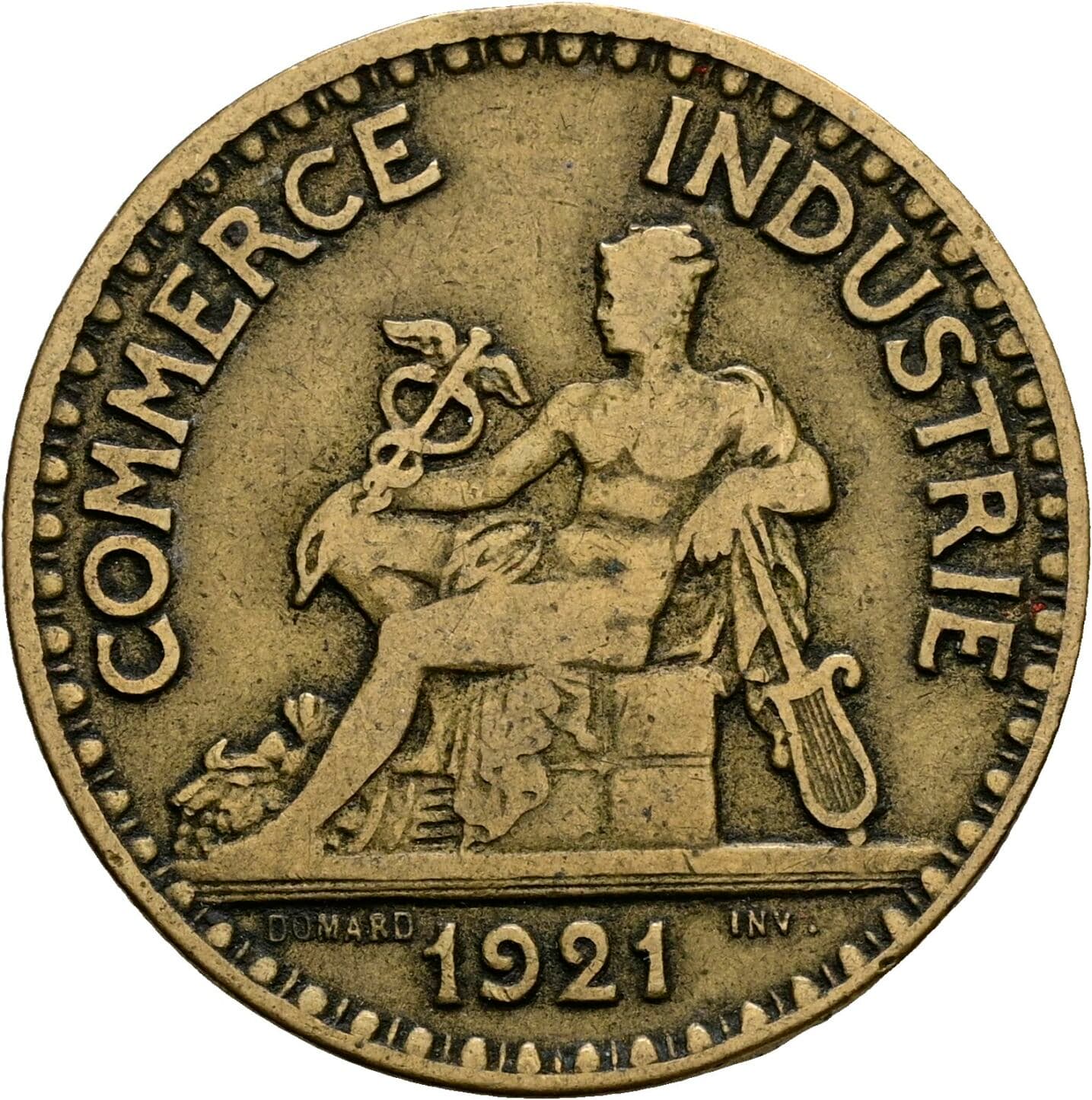 2 Francs 1921 – Rückseite