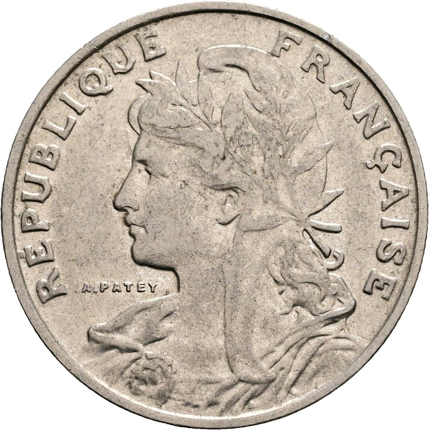 25 Centimes 1903 – Rückseite