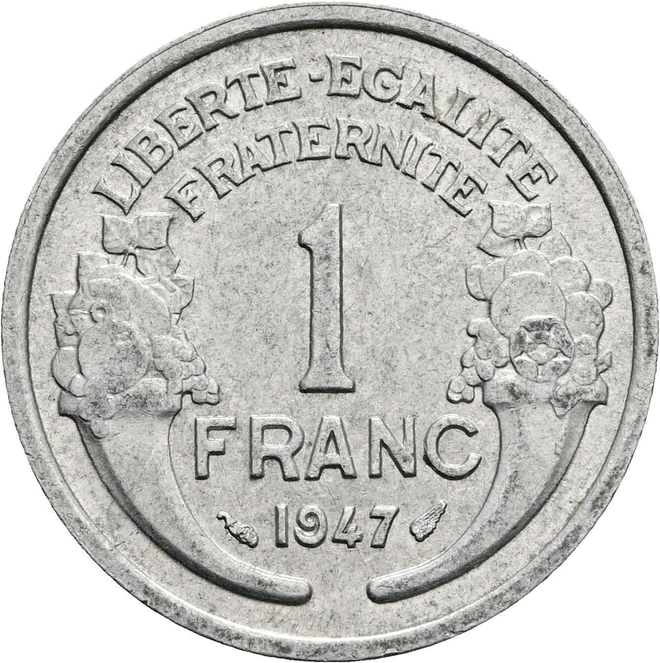 1 Franc 1947 – Vorderseite