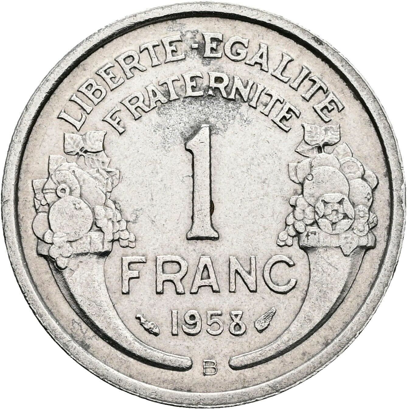 1 Franc 1958 B – Vorderseite