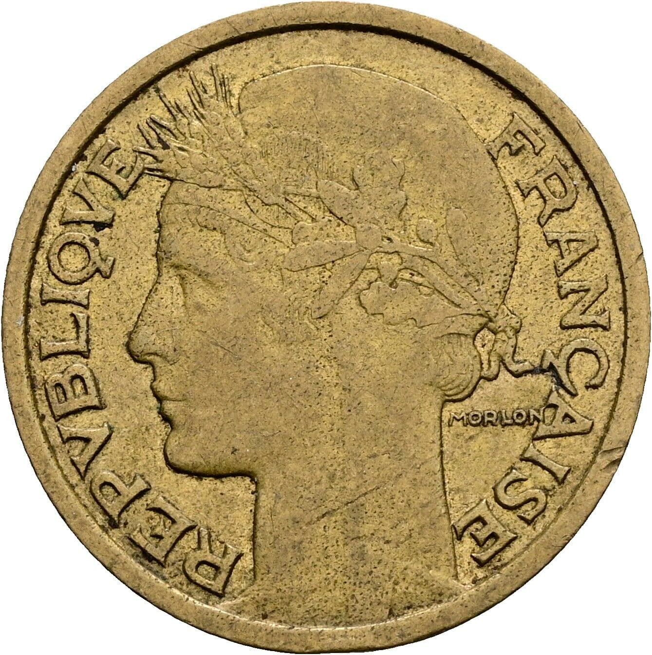 1 Franc 1936 – Rückseite