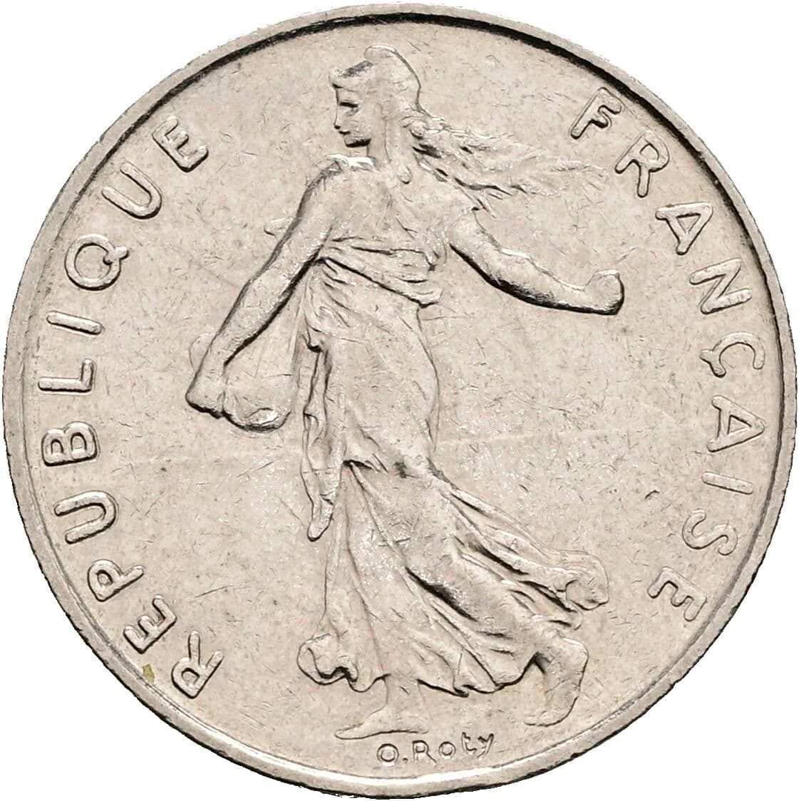 1/2 Franc 1991 – Rückseite