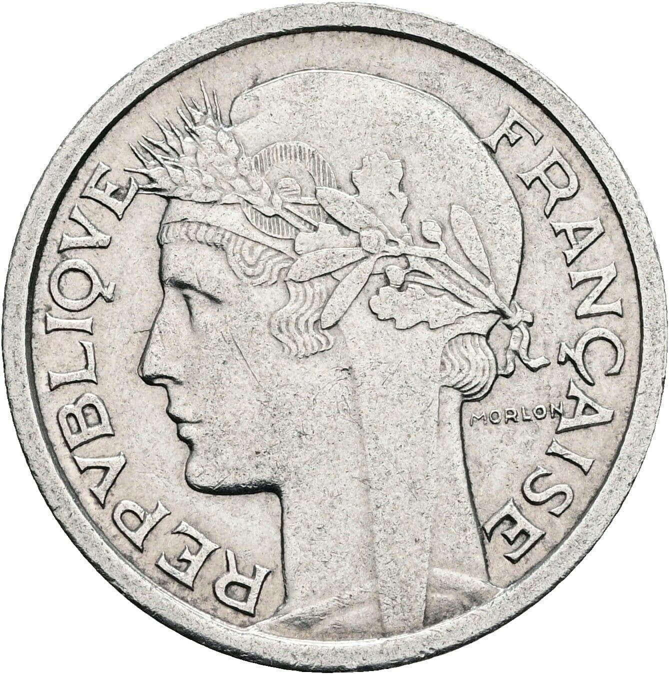 1 Franc 1958 B – Rückseite