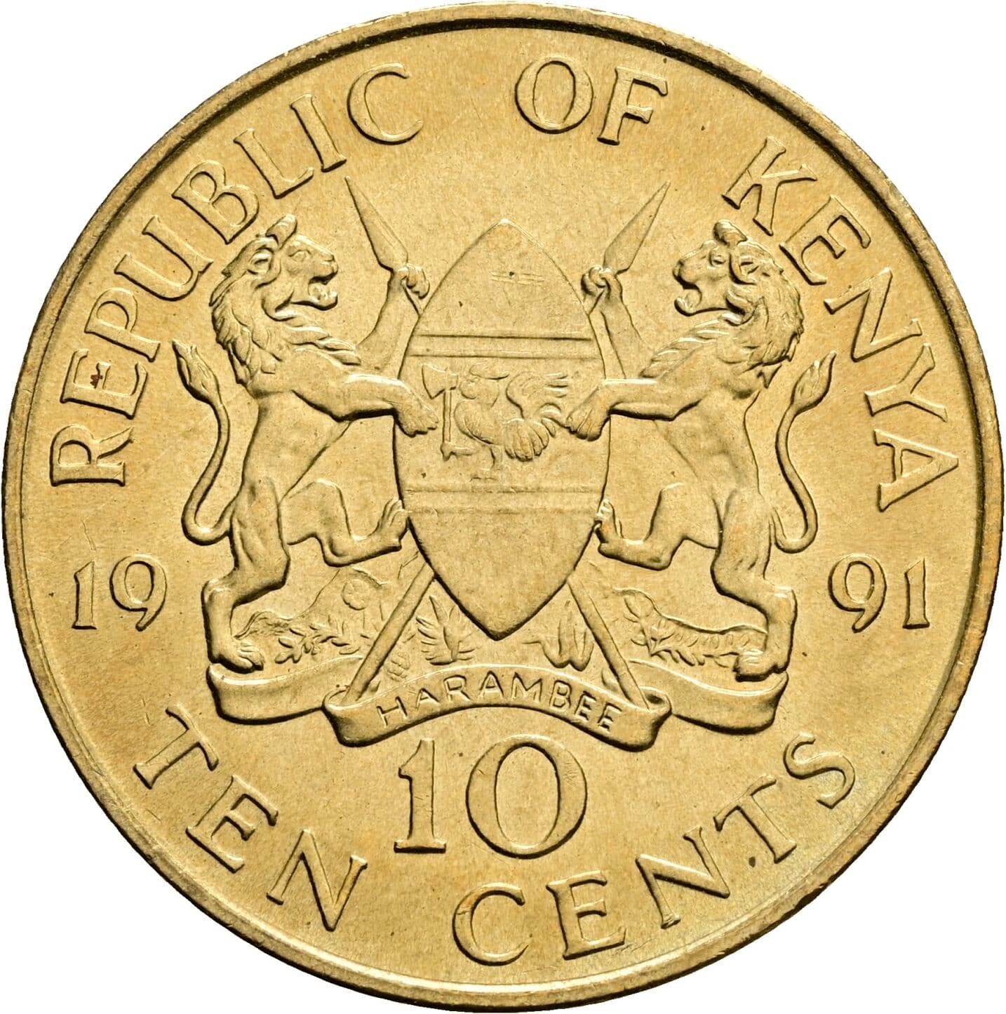 10 Cents 1991 – Rückseite