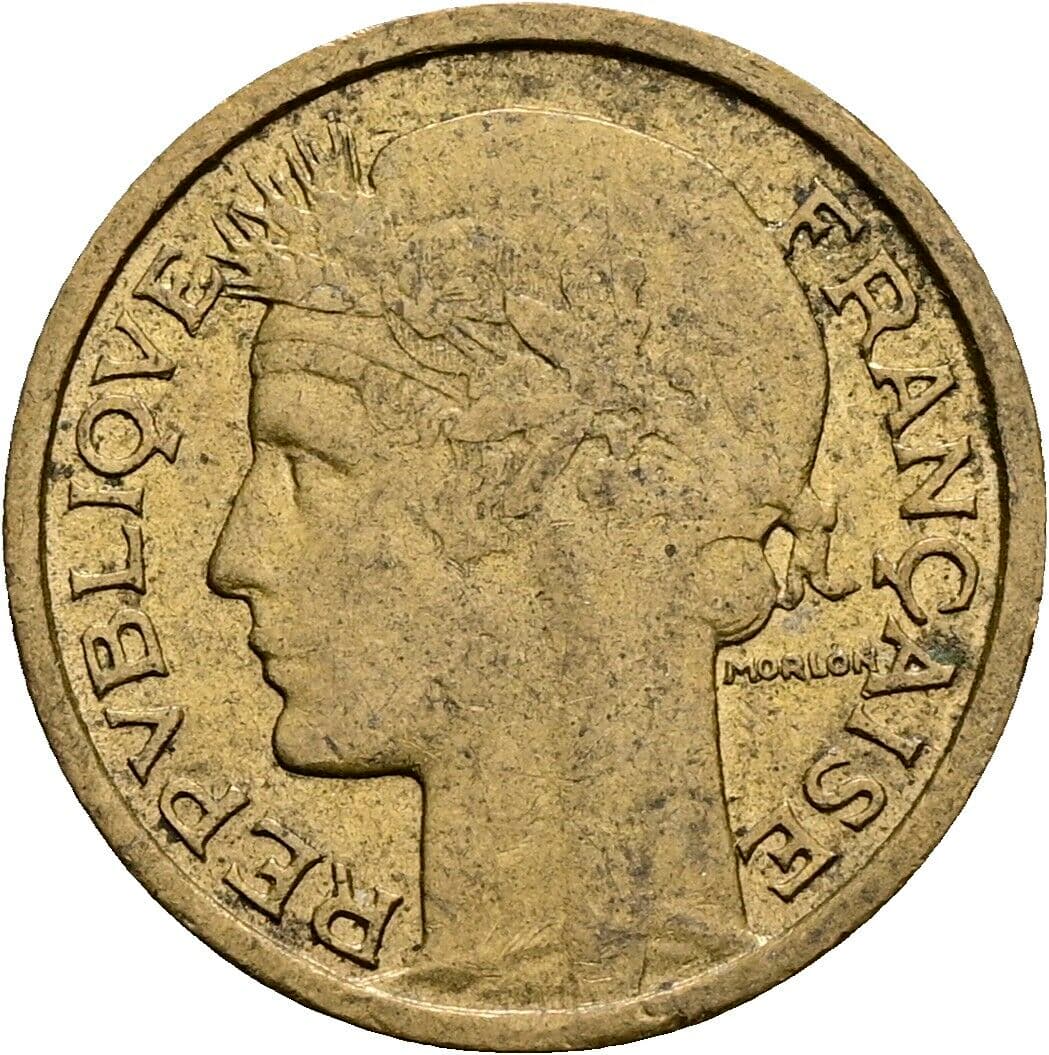 50 Centimes 1939 – Rückseite