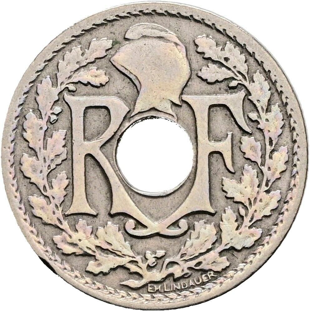 5 Centimes 1923 – Rückseite