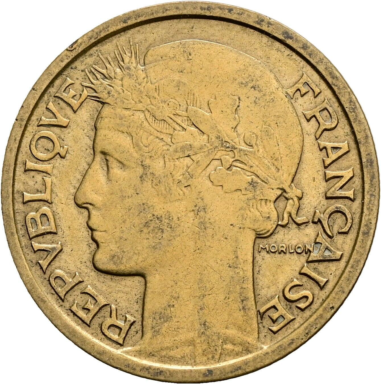 1 Franc 1938 – Rückseite