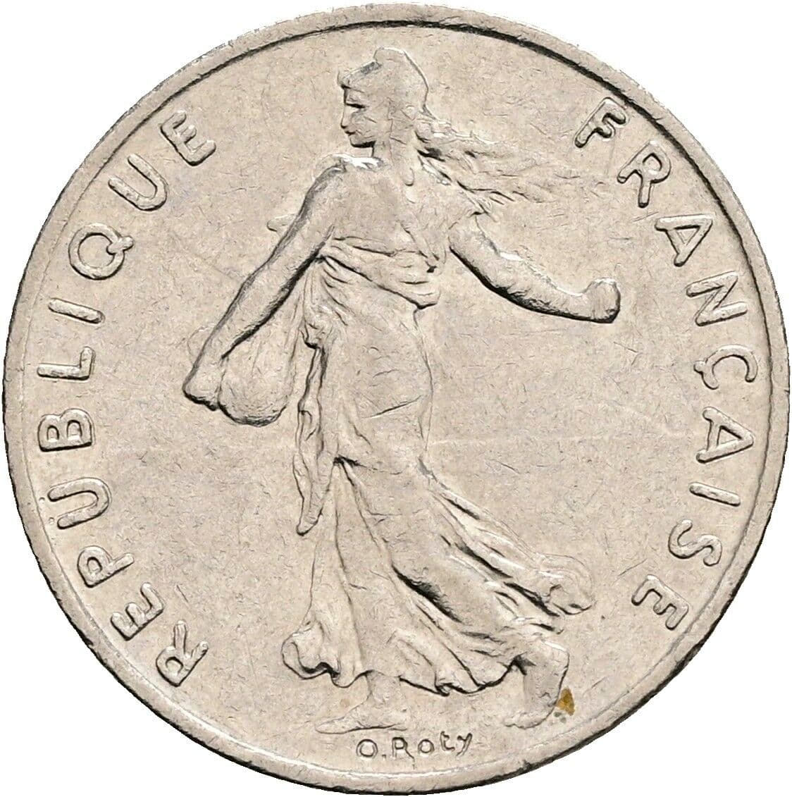 1/2 Franc 1977 – Vorderseite