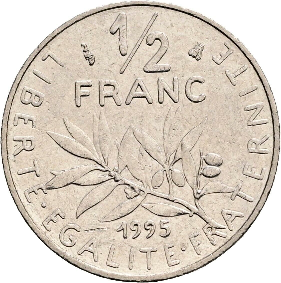 1/2 Franc 1995 – Vorderseite