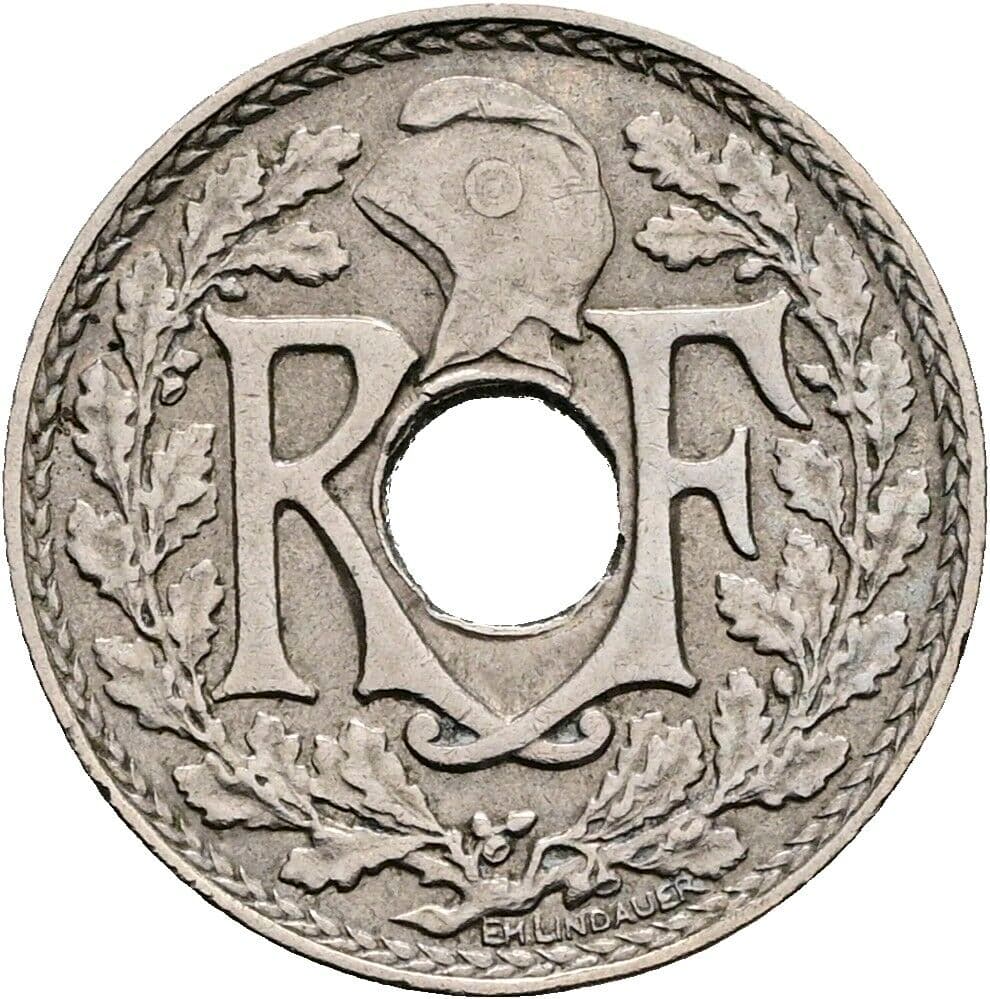 5 Centimes 1931 – Rückseite