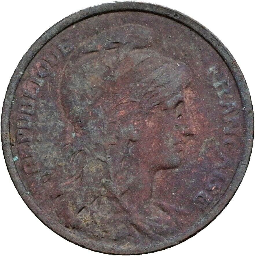 1 Centime 1911 – Rückseite