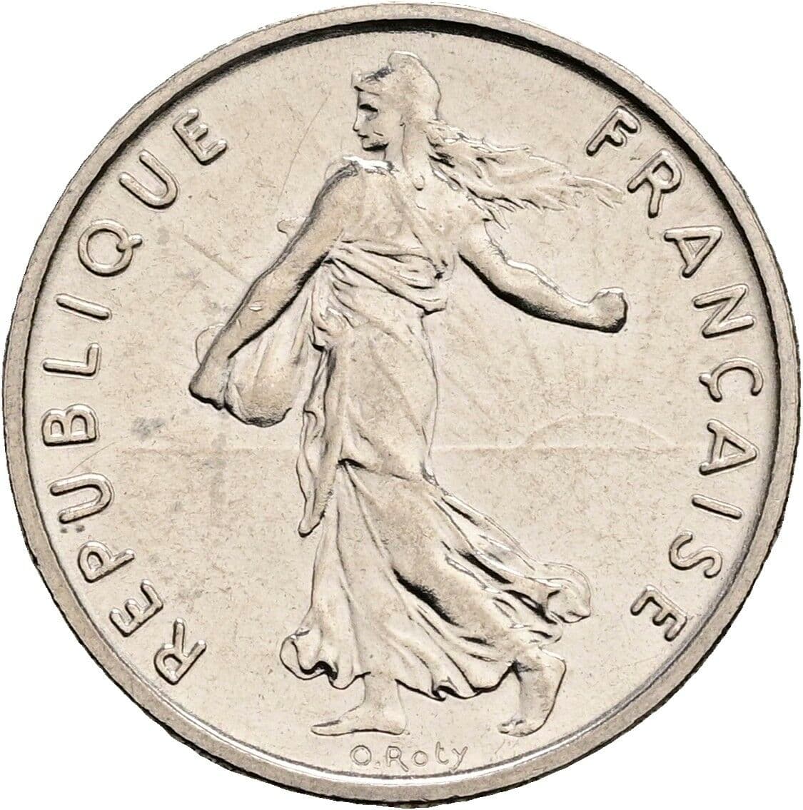 1/2 Franc 1968 – Rückseite