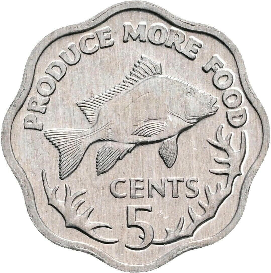 5 Cents 1977 – Vorderseite