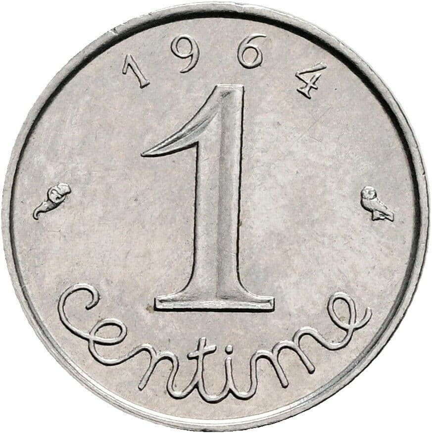 1 Centime 1964 – Vorderseite