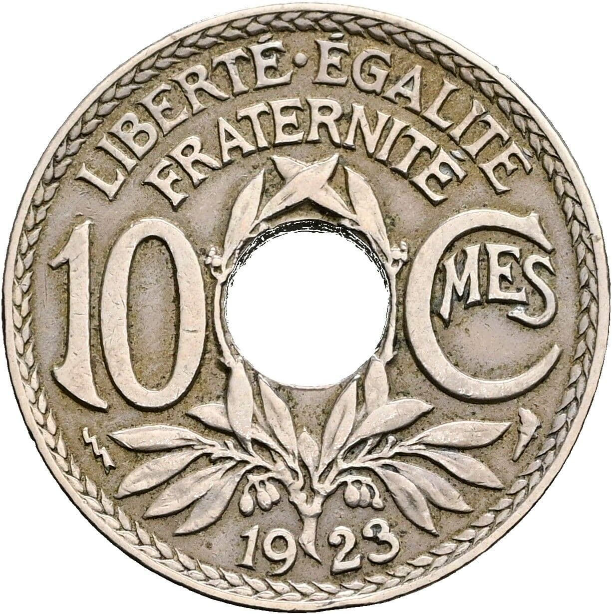 10 Centimes 1923 – Vorderseite