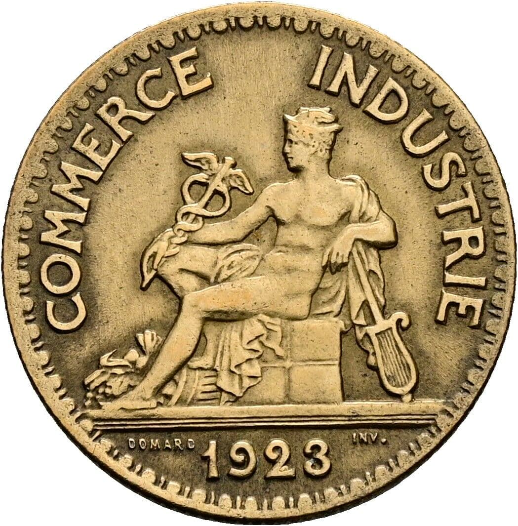 50 Centimes 1923 – Rückseite
