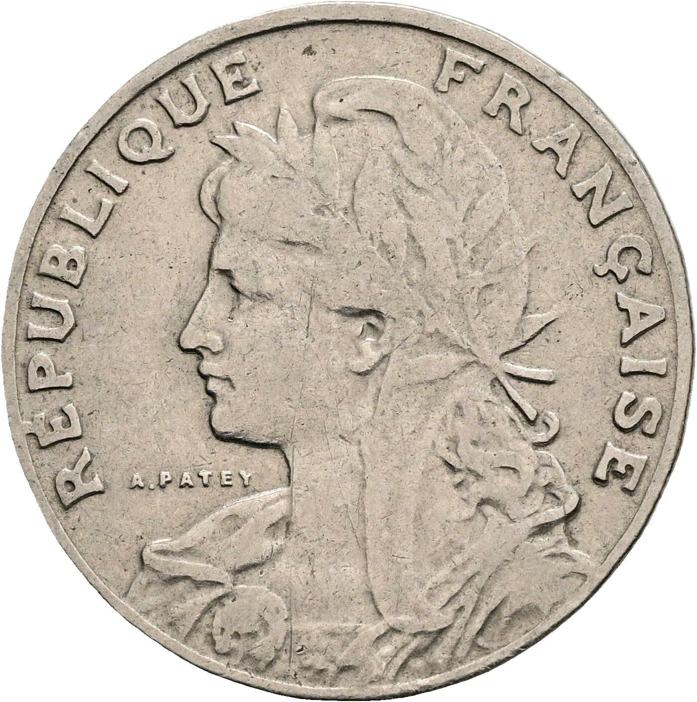 25 Centimes 1905 – Rückseite