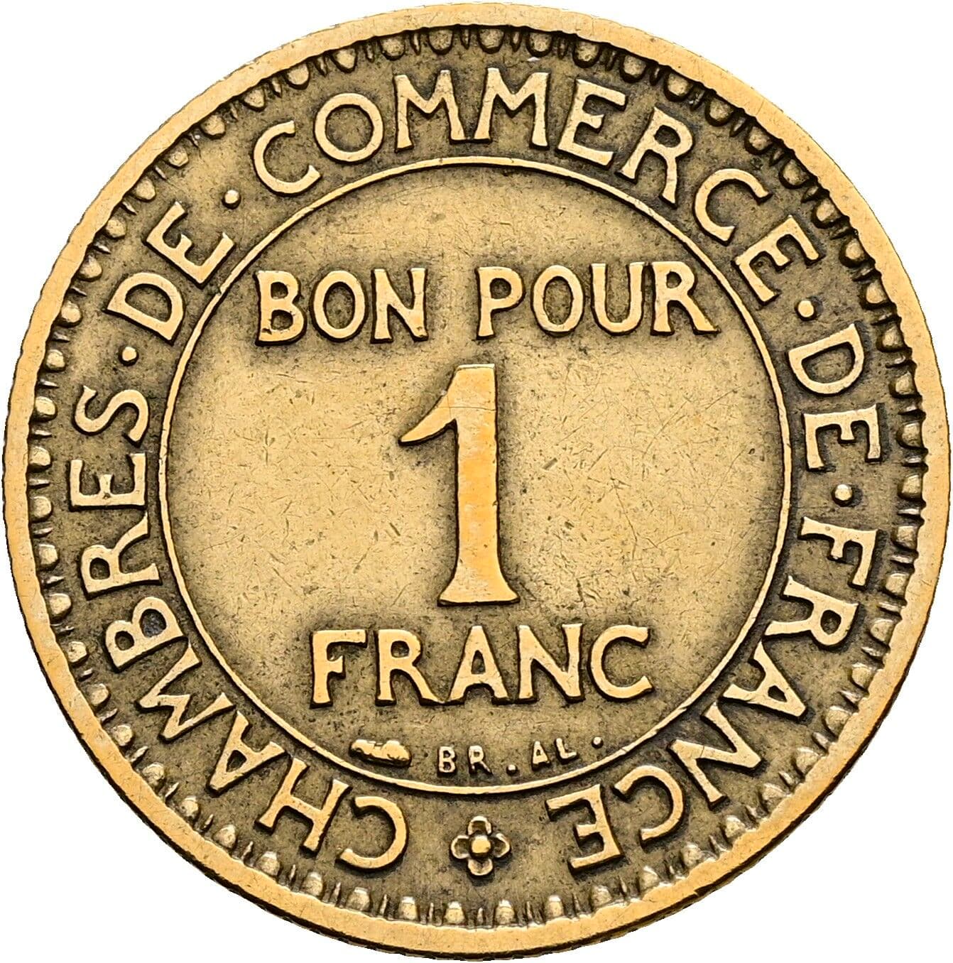 1 Franc 1924 – Vorderseite