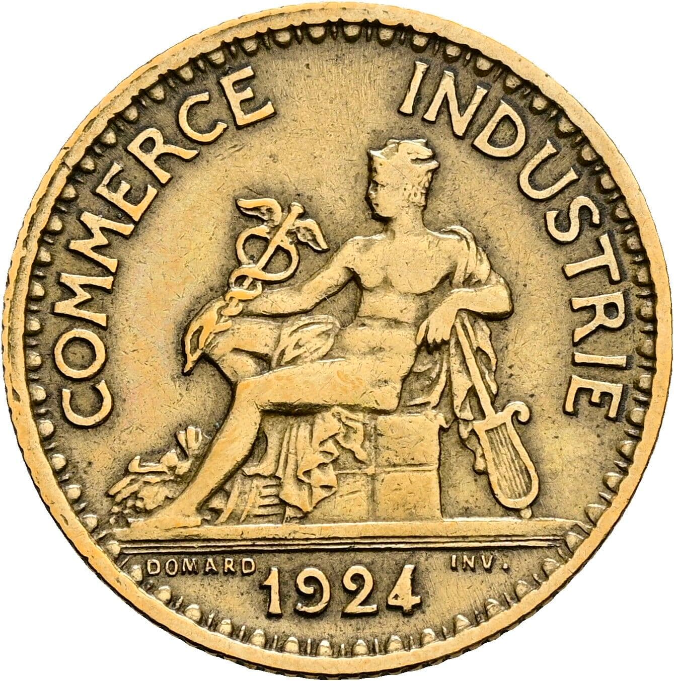 1 Franc 1924 – Rückseite