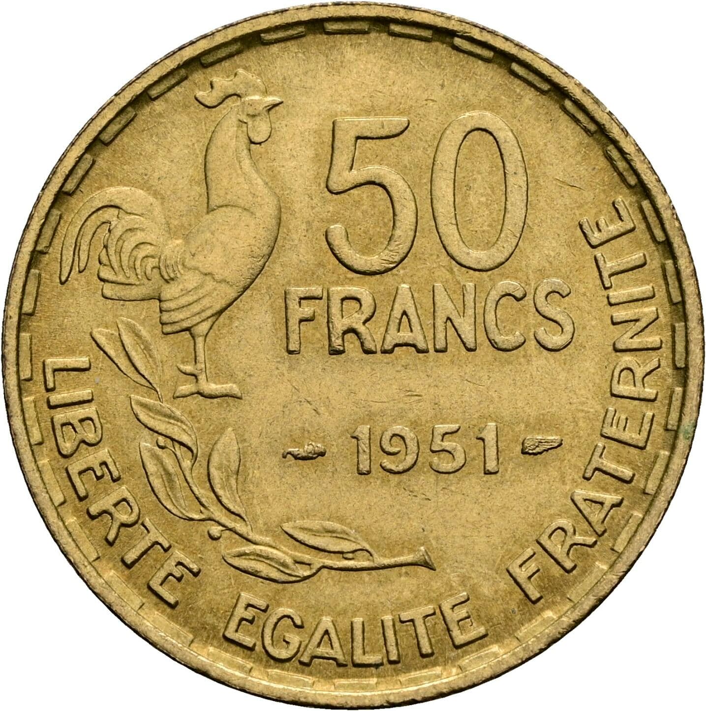 50 Francs 1951 – Vorderseite